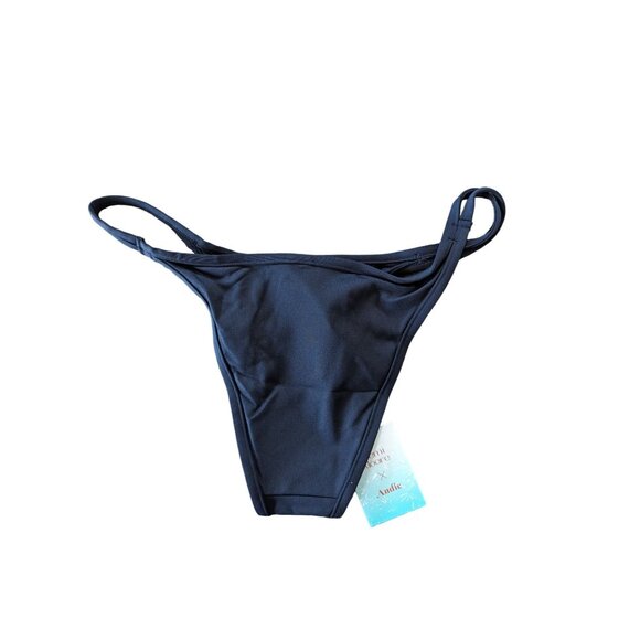 Andie Swim X Demi Moore The Cannes Bottom Black Size Large - Picture 8 of 11
